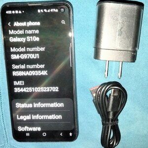 READ ALL. UNLOCKED LIGHTLY USED SAMSUNG S10E PHONE&CHARGER WORTH $149 ONLY $89